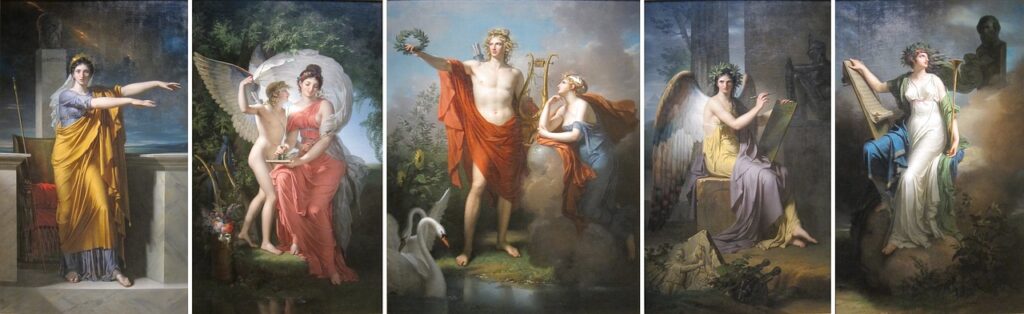 apollo and muses - representing knowledge